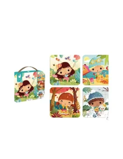 Janod 4 Puzzles las 4 Estaciones de