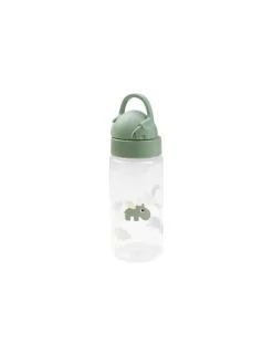 DONE BY DEER Botella con pajita Happy clouds Verde de