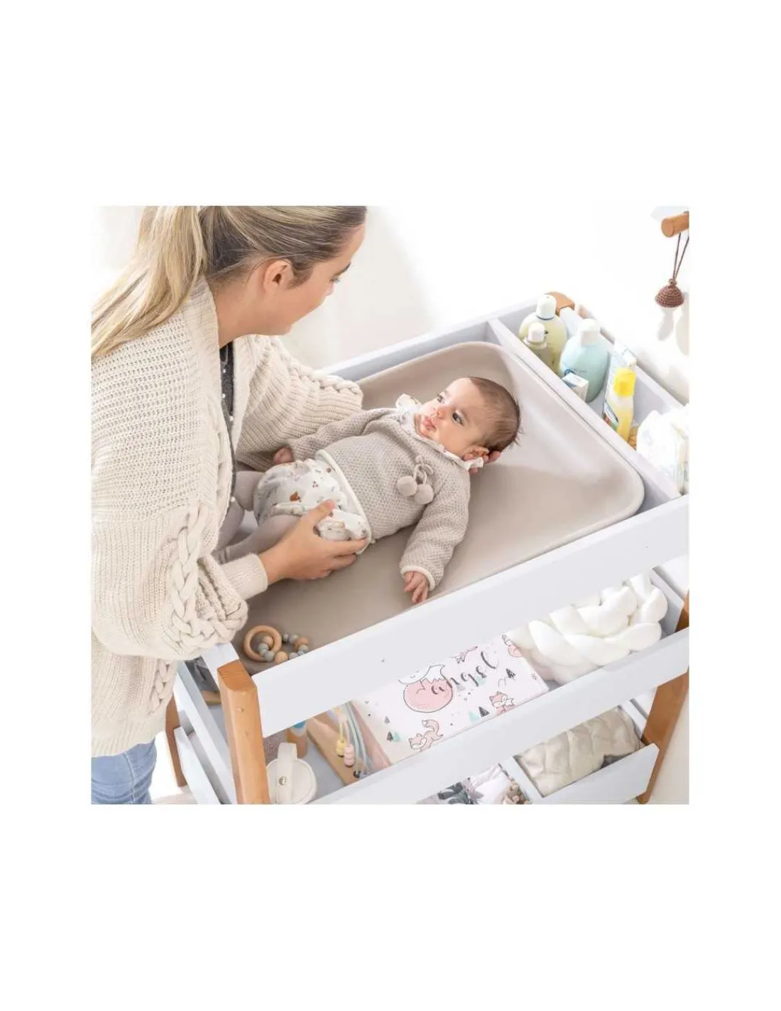 Alondra Cambiador de Bebé 50x70 cm Ergonómico de Espuma de