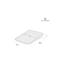 Alondra Cambiador de Bebé 50x70 cm Ergonómico de Espuma de