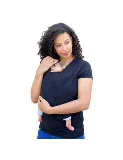 Quokkababy Camiseta Portabebé Negra