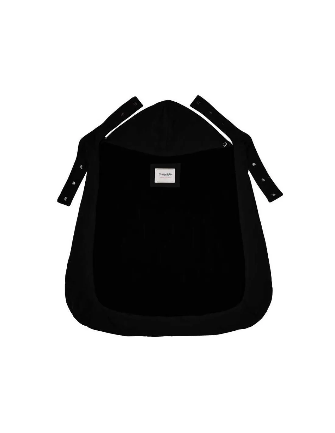 Wombat & Co London Cobertor de porteo Wombat Shell negro