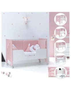 Alondra Cuna Colecho Evolutiva OMNI Rosa 60x120cm de