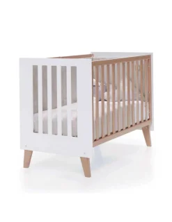 Alondra Cuna colecho madera y blanco 4 en 1 NEXOR 60x120cm de