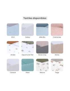 Alondra Cuna Colecho y Cama CREA PLUS DUE (3 en 1) Madera/Rosa 70x140cm de