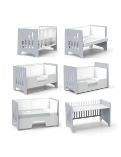 Alondra Cuna Colecho y Montessori OMNI XL Gris 70x140cm de