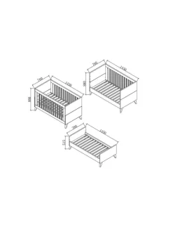 IKID Cuna convertible Lazzio 140x70 de