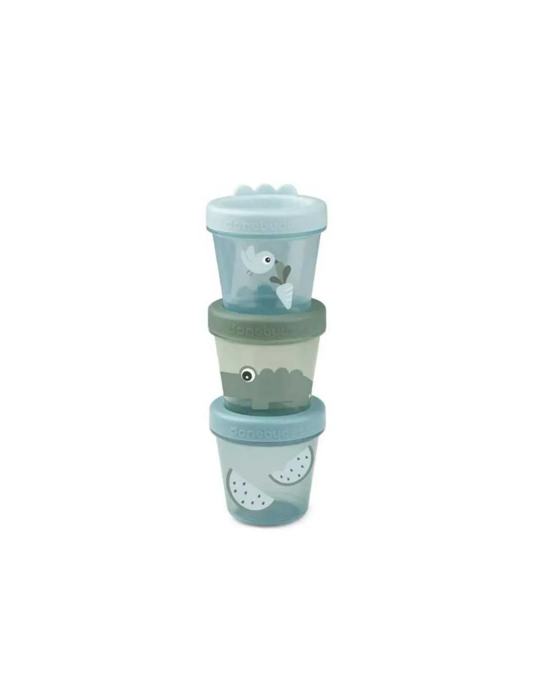 DONE BY DEER Envase porta snacks 3 pack de
