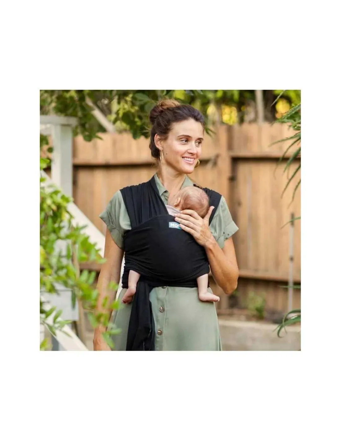 Moby Fular Portabebés Elástico Wrap Evolution Black