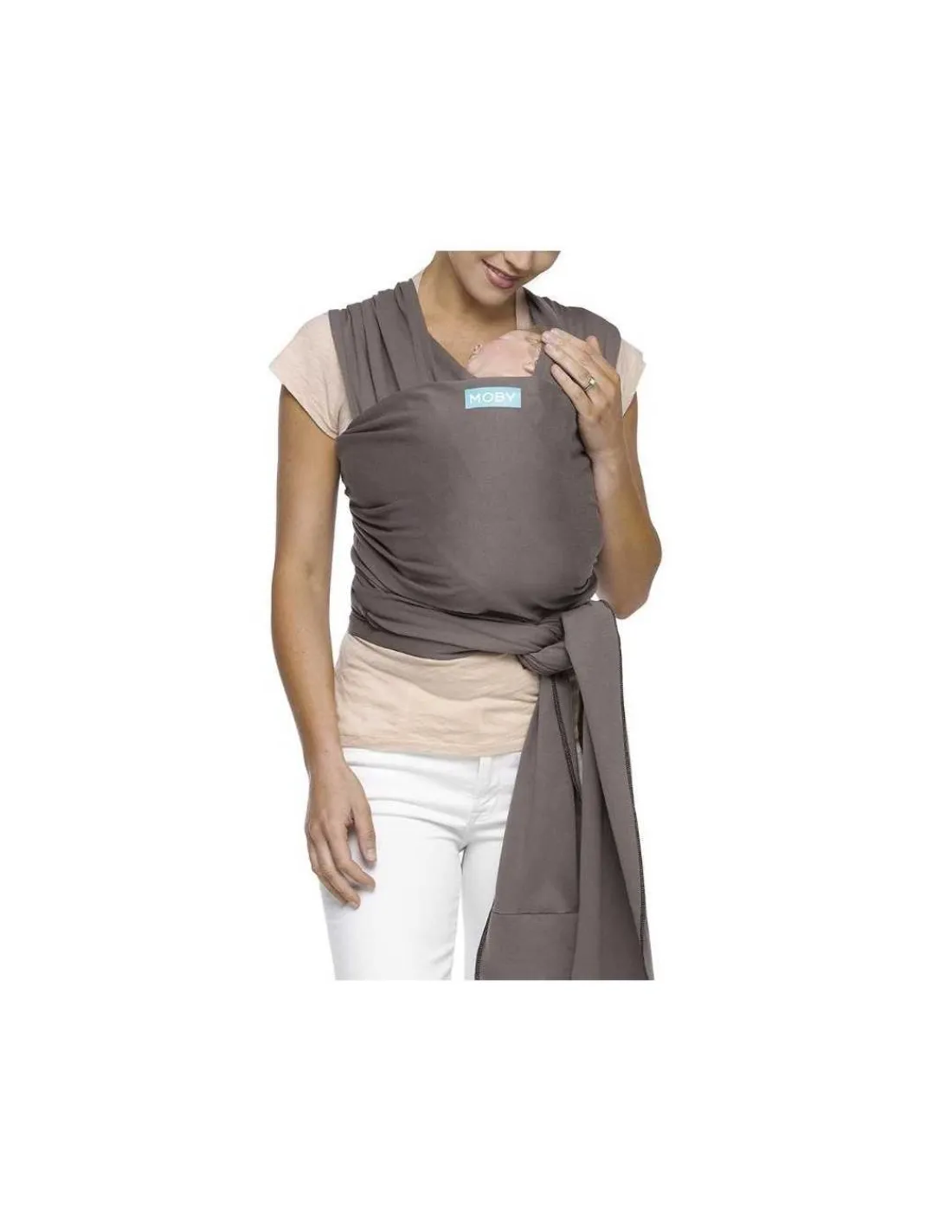 Moby Fular Portabebés Elástico Wrap Classic Slate