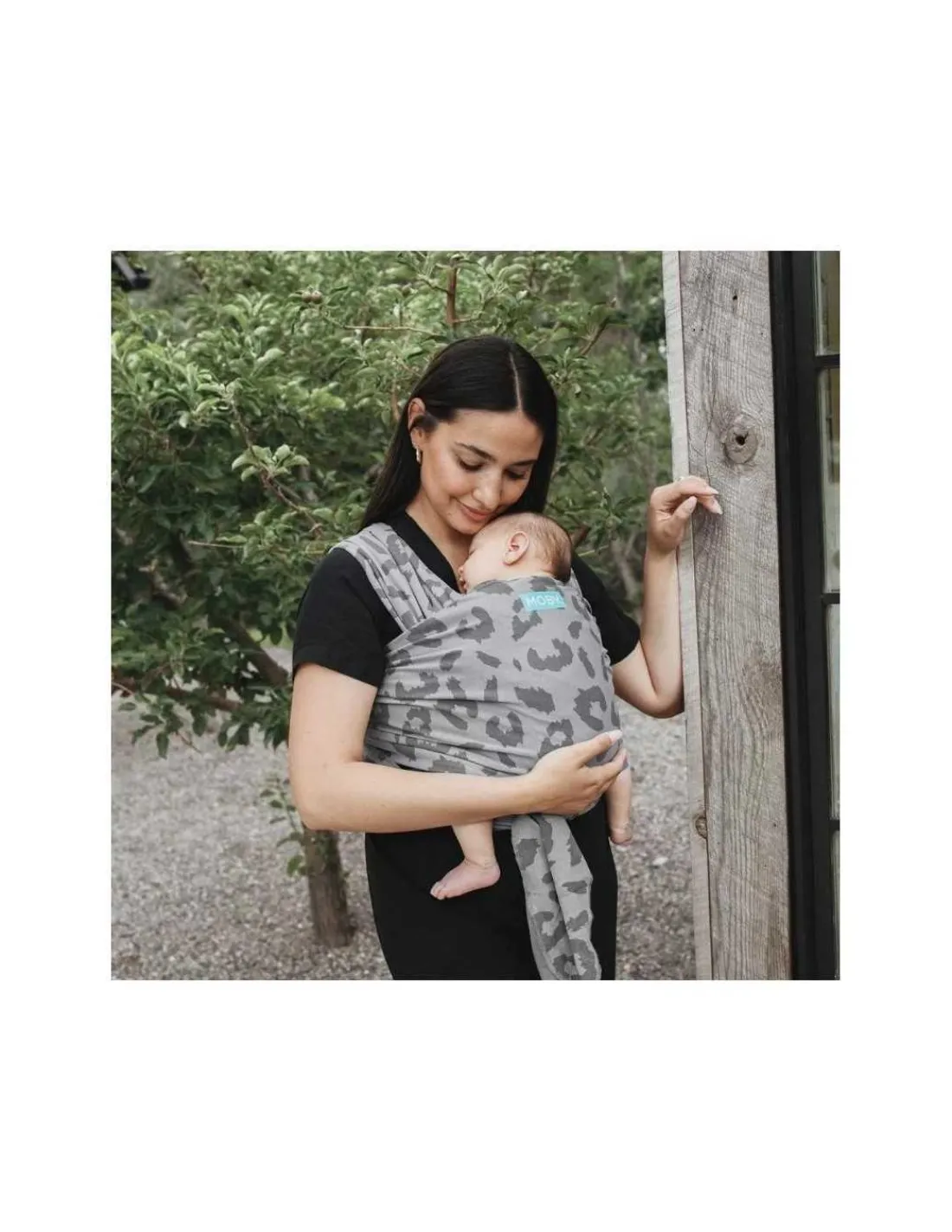 Moby Fular Portabebés Elástico Wrap Classic Night Leopard