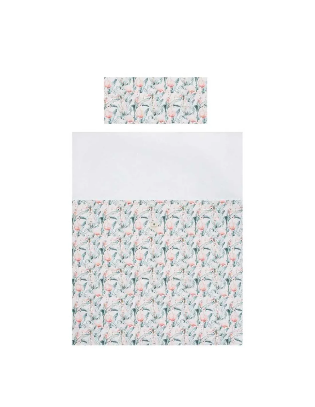 Bimbidreams Funda nórdica + Funda de Almohada 120x150 Flamingo