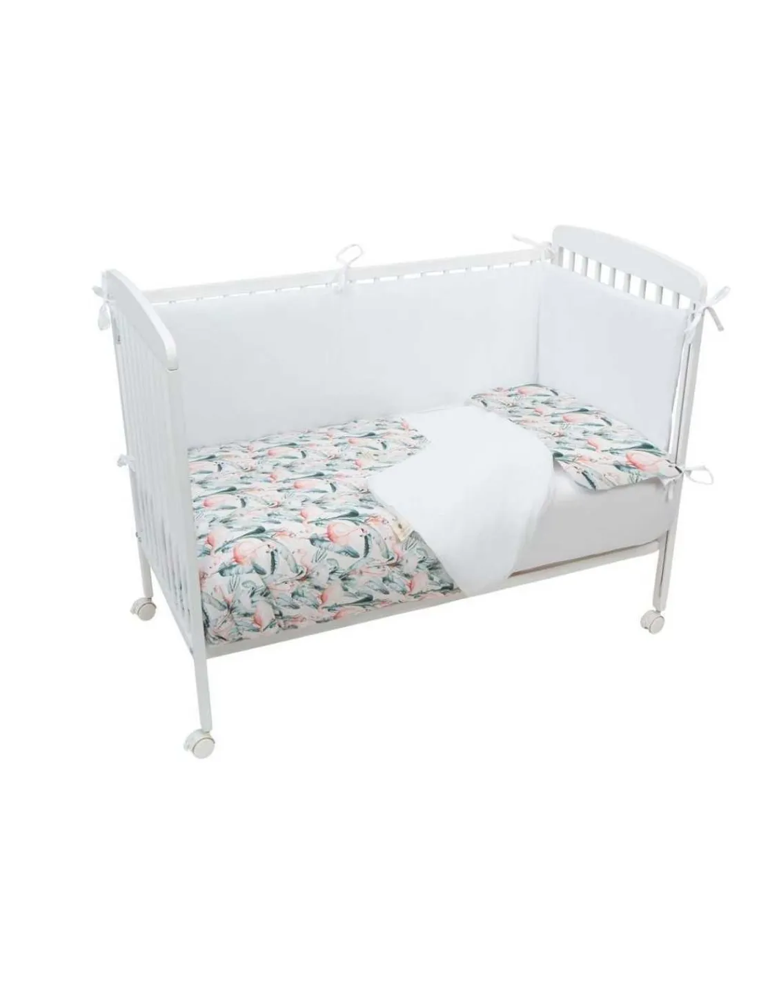 Bimbidreams Funda nórdica + Funda de Almohada 120x150 Flamingo