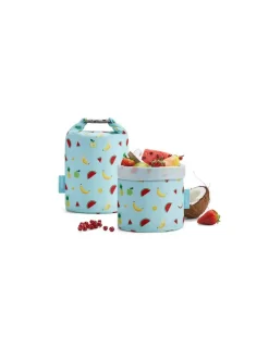 Roll Eat Grab'n'Go Tutti Frutti - Porta Snacks y Aislante Reutilizable de Roll'eat
