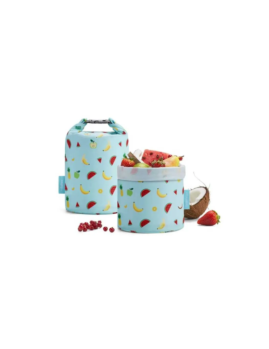 Roll Eat Grab'n'Go Tutti Frutti - Porta Snacks y Aislante Reutilizable de Roll'eat