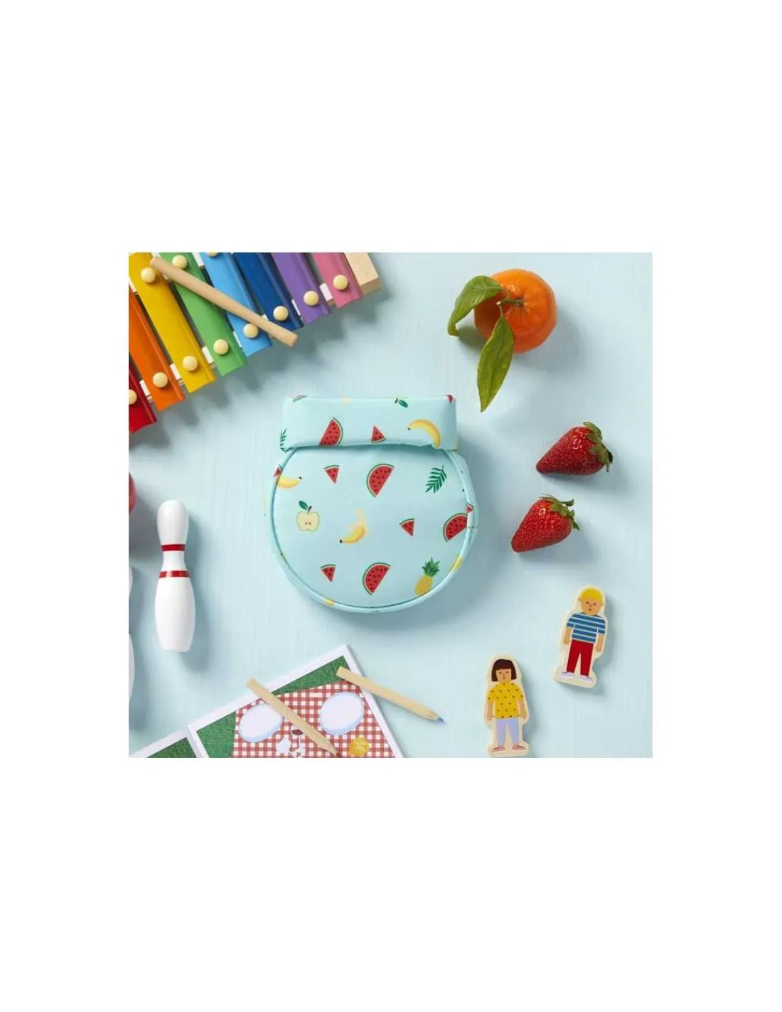 Roll Eat Grab'n'Go Tutti Frutti - Porta Snacks y Aislante Reutilizable de Roll'eat