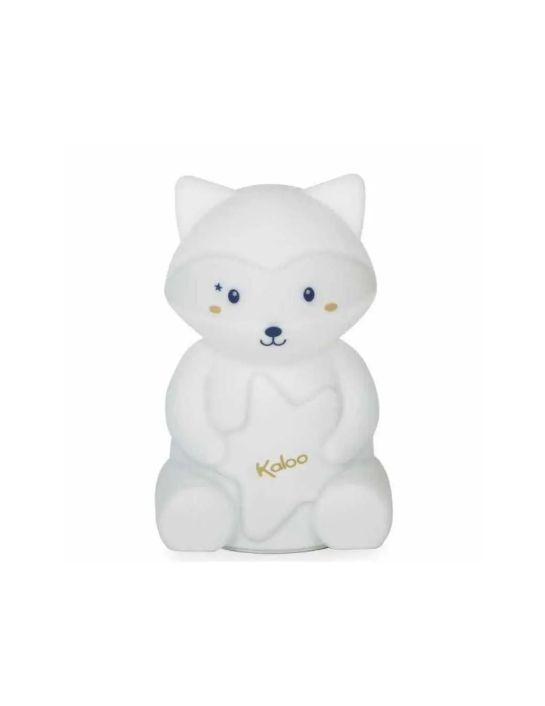Kaloo Lampara LED blandita de silicona Mapache de