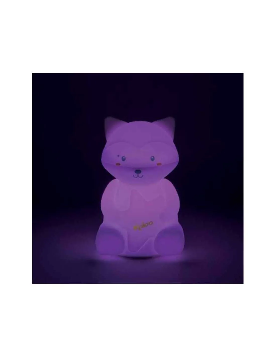 Kaloo Lampara LED blandita de silicona Mapache de