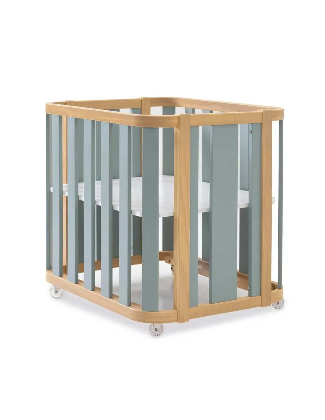 Alondra Minicuna Colecho evolutiva CREA PLUS TRE (4 en 1) Madera/Verde de