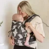 Fidella Mochila Fusión baby - Birds Black Ecru