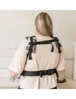 Fidella Mochila Fusión Toddler - Birds Black Ecru