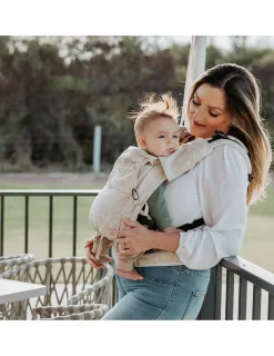 Quokkababy Mochila Portabebés E-Carrier Taupe Leaves