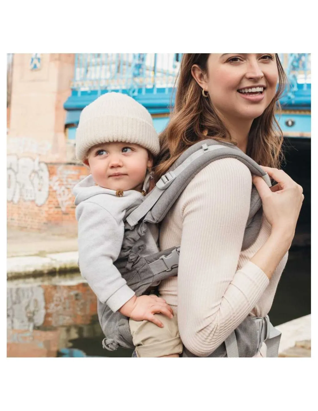 Quokkababy Mochila Portabebés E-Carrier Light Grey