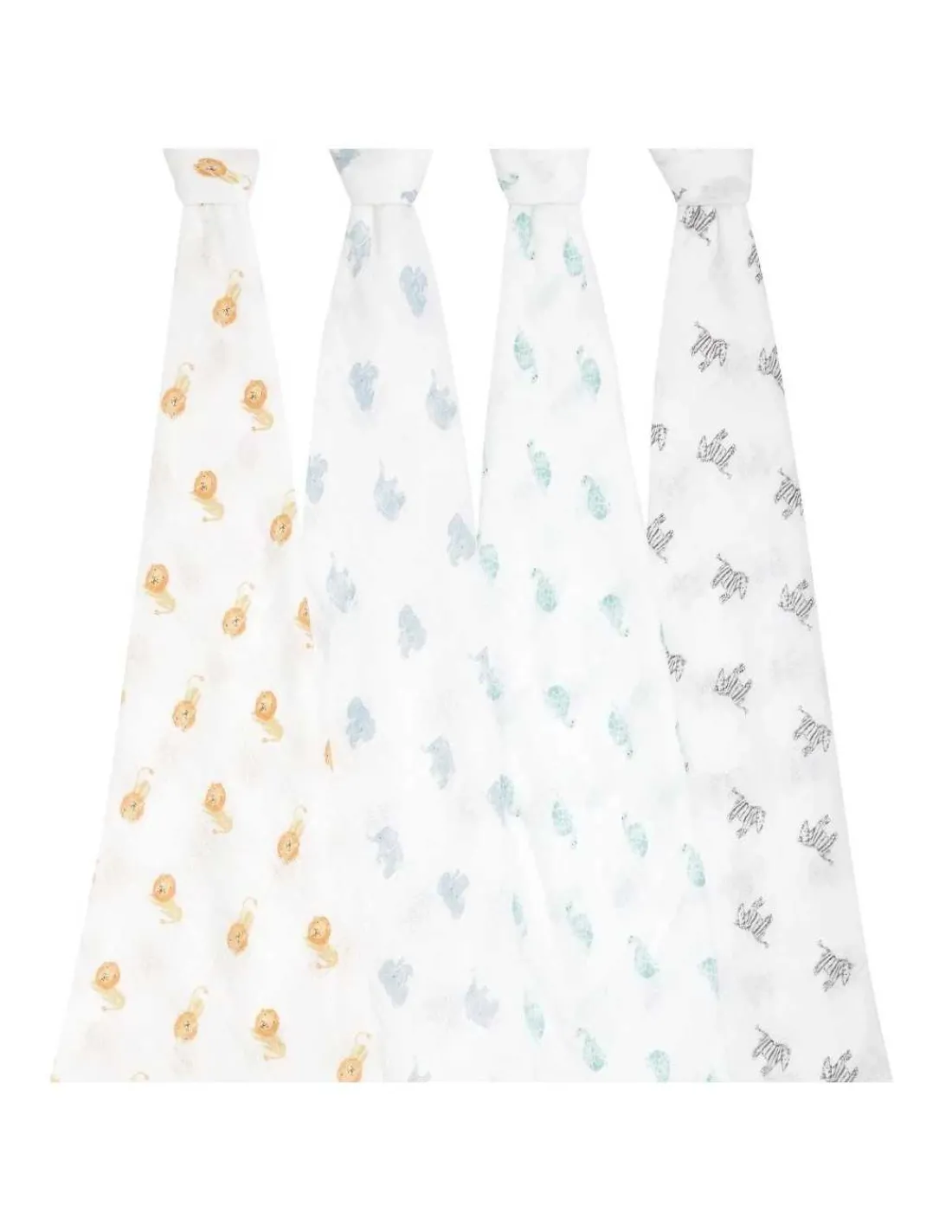 Aden Anais Muselina de Algodón Animal Kingdom de | Pack de 4