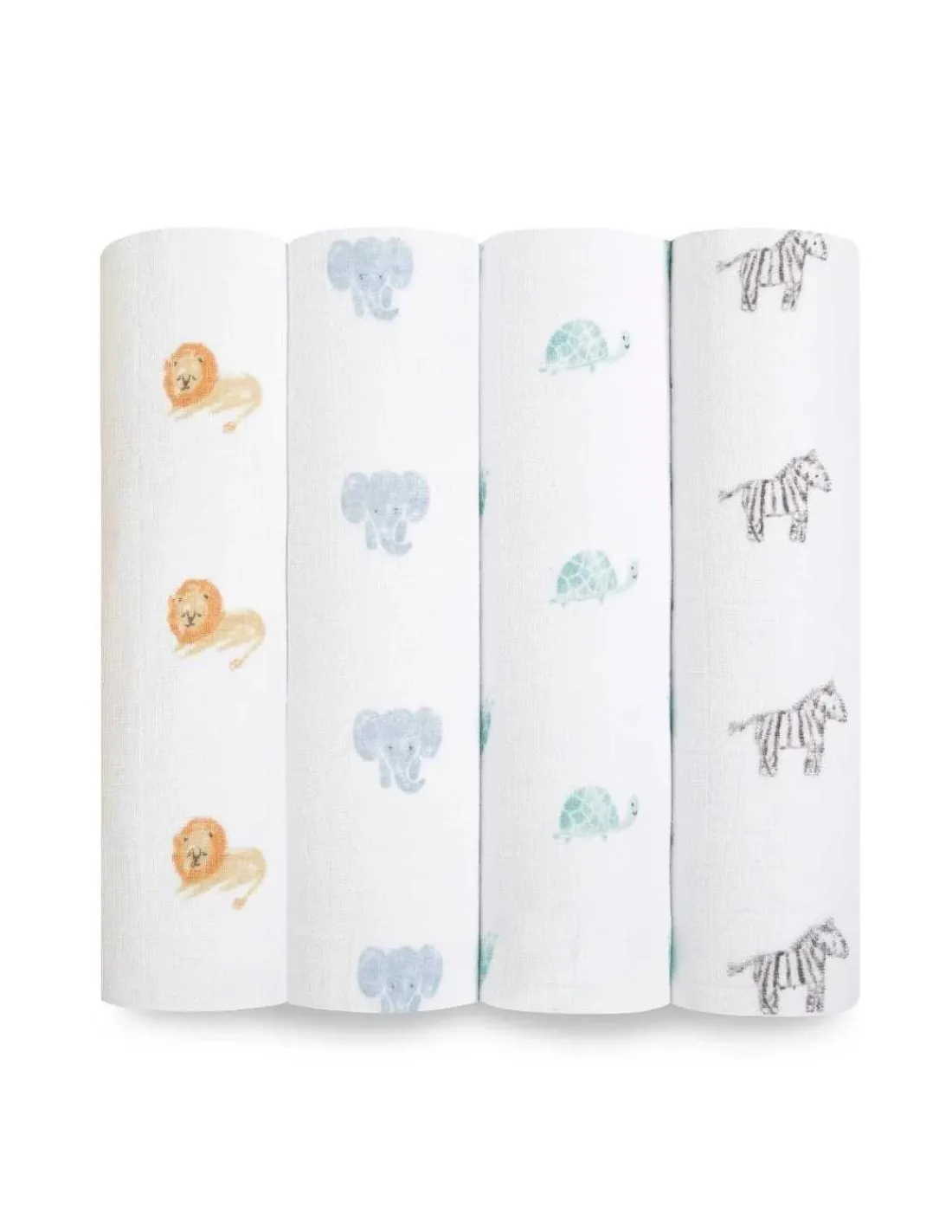 Aden Anais Muselina de Algodón Animal Kingdom de | Pack de 4