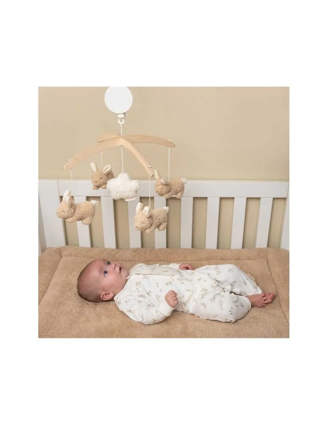 Little Dutch Móvil Musical de Madera Baby Bunny FSC de
