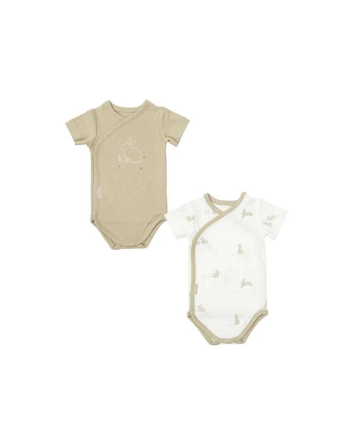 Bimbidreams Pack de 2 bodys Manga Corta para Bebé Bunny