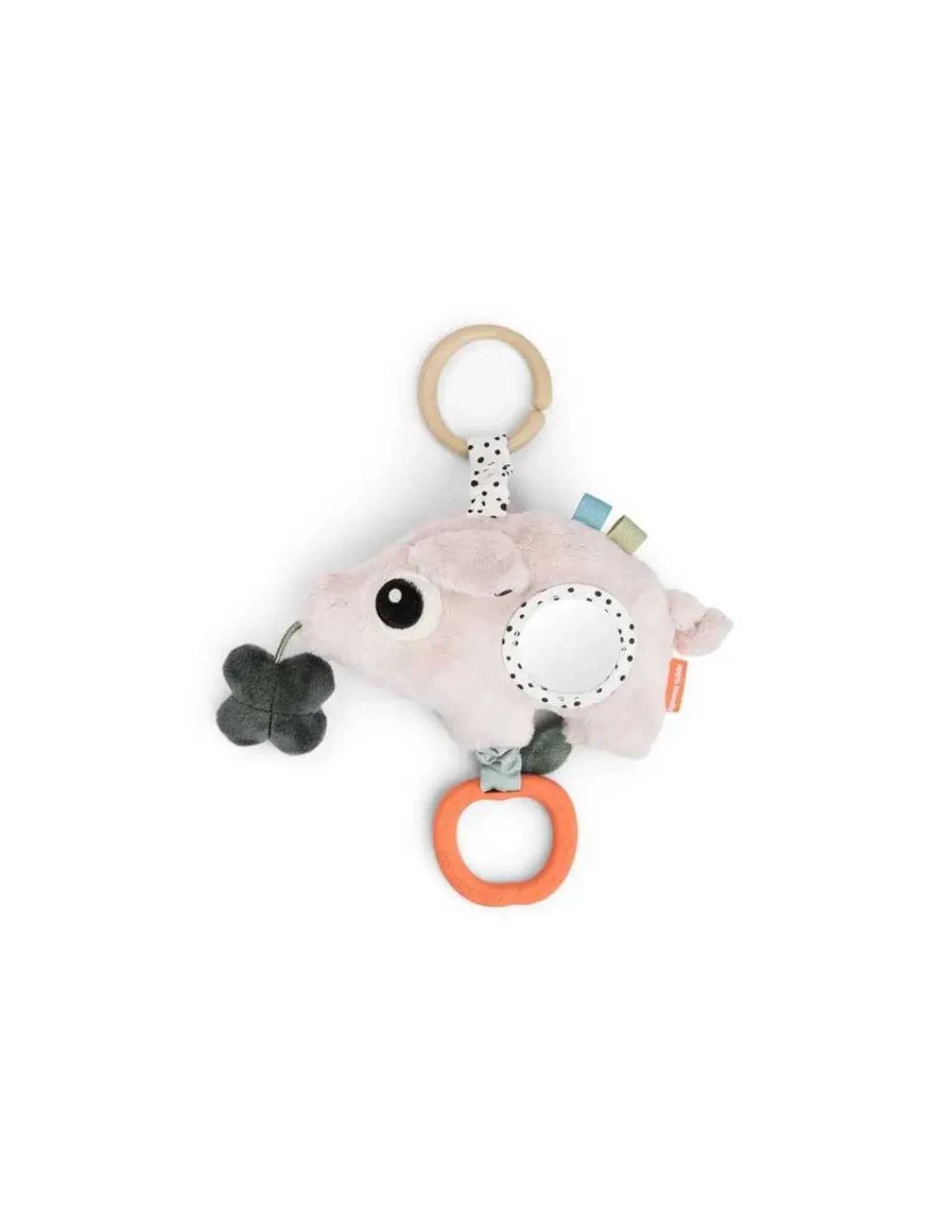 DONE BY DEER Peluche de actividades sensorial - Pigee Rosa-
