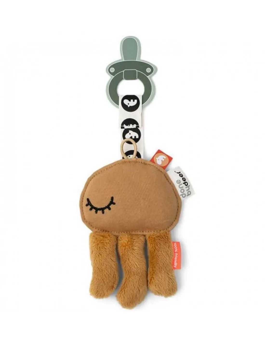 DONE BY DEER Peluche Sujetachupete medusa de