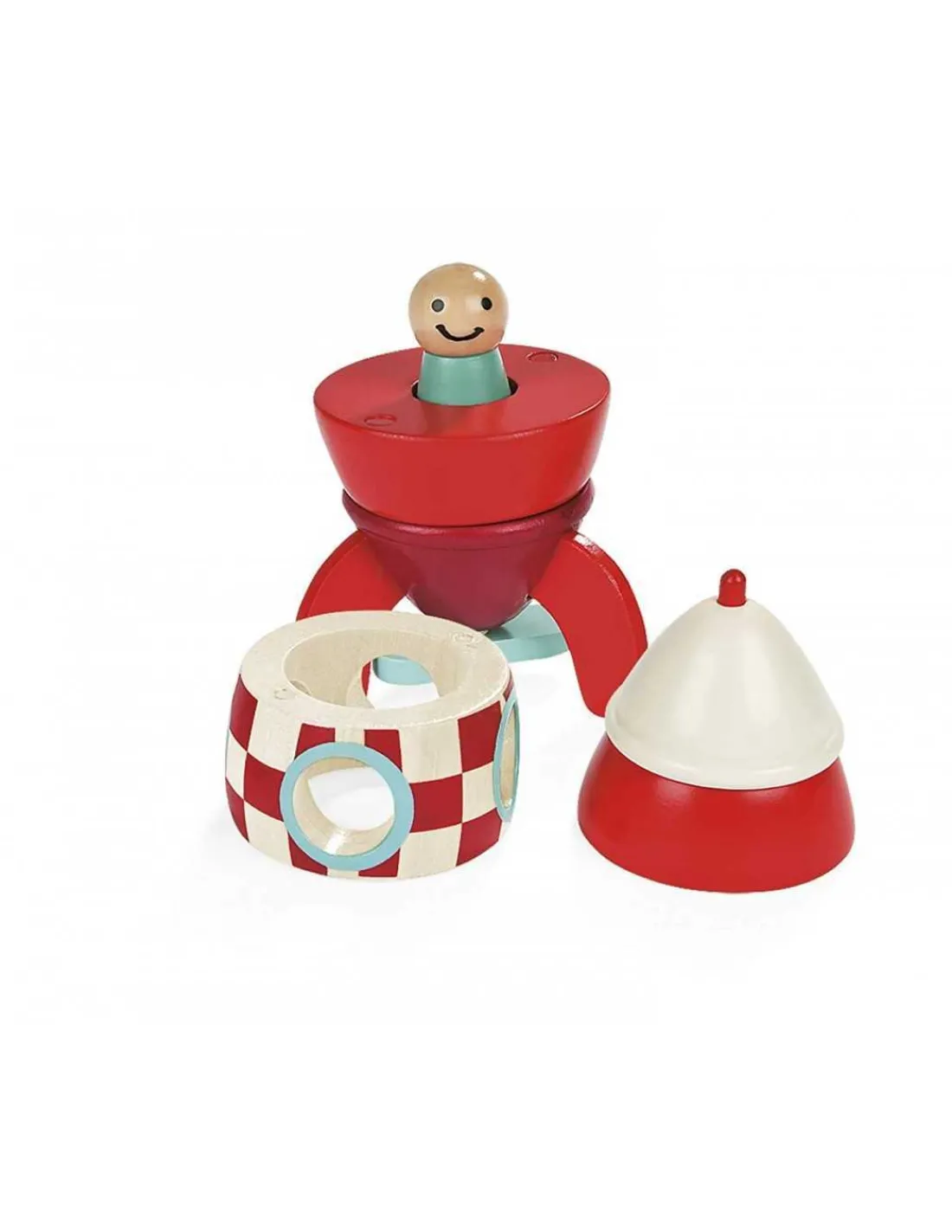 Janod Puzzle Magnetico Cohete de