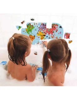 Janod Puzzle Mapa del Mundo para el baño