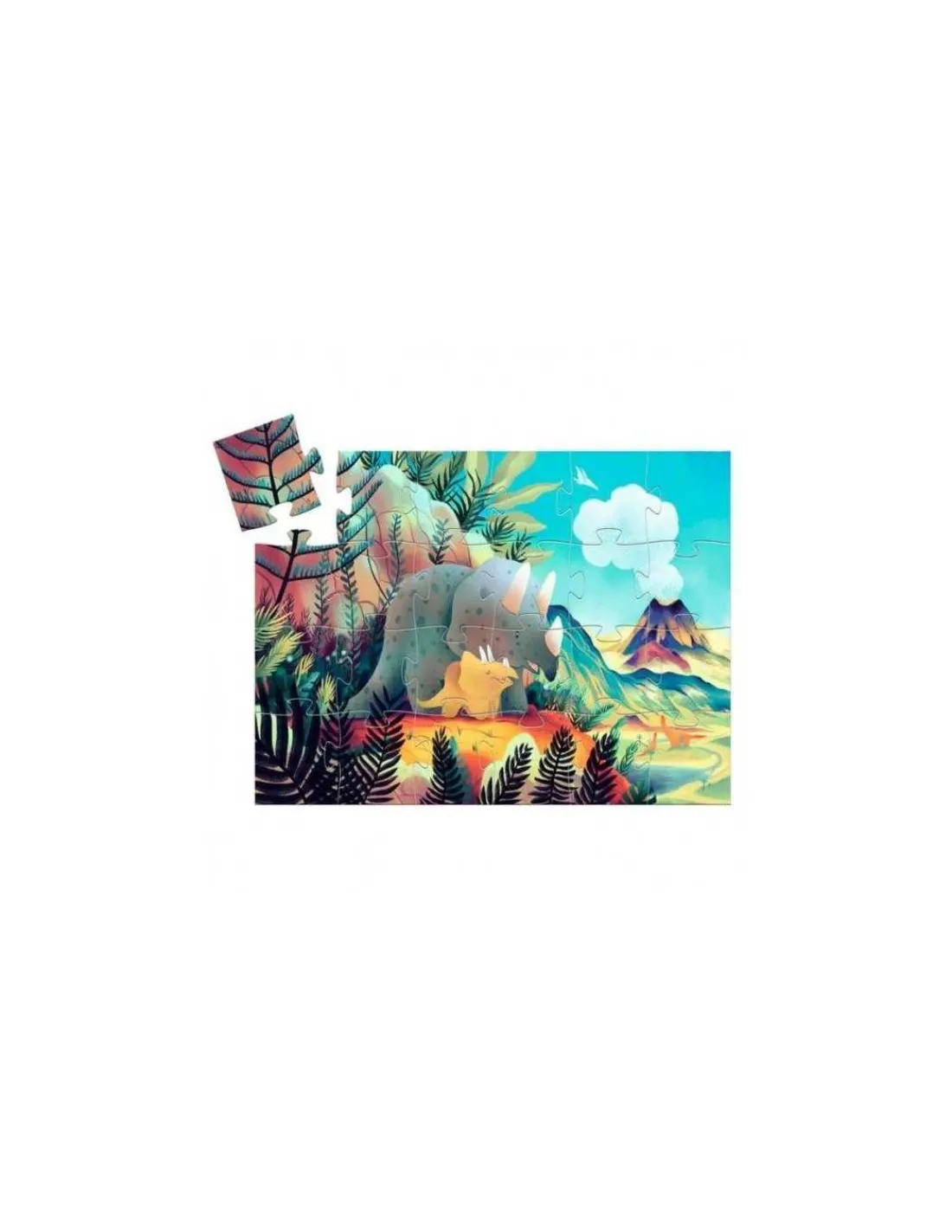 Djeco Puzzle Silueta Teo el Dinosaurio de