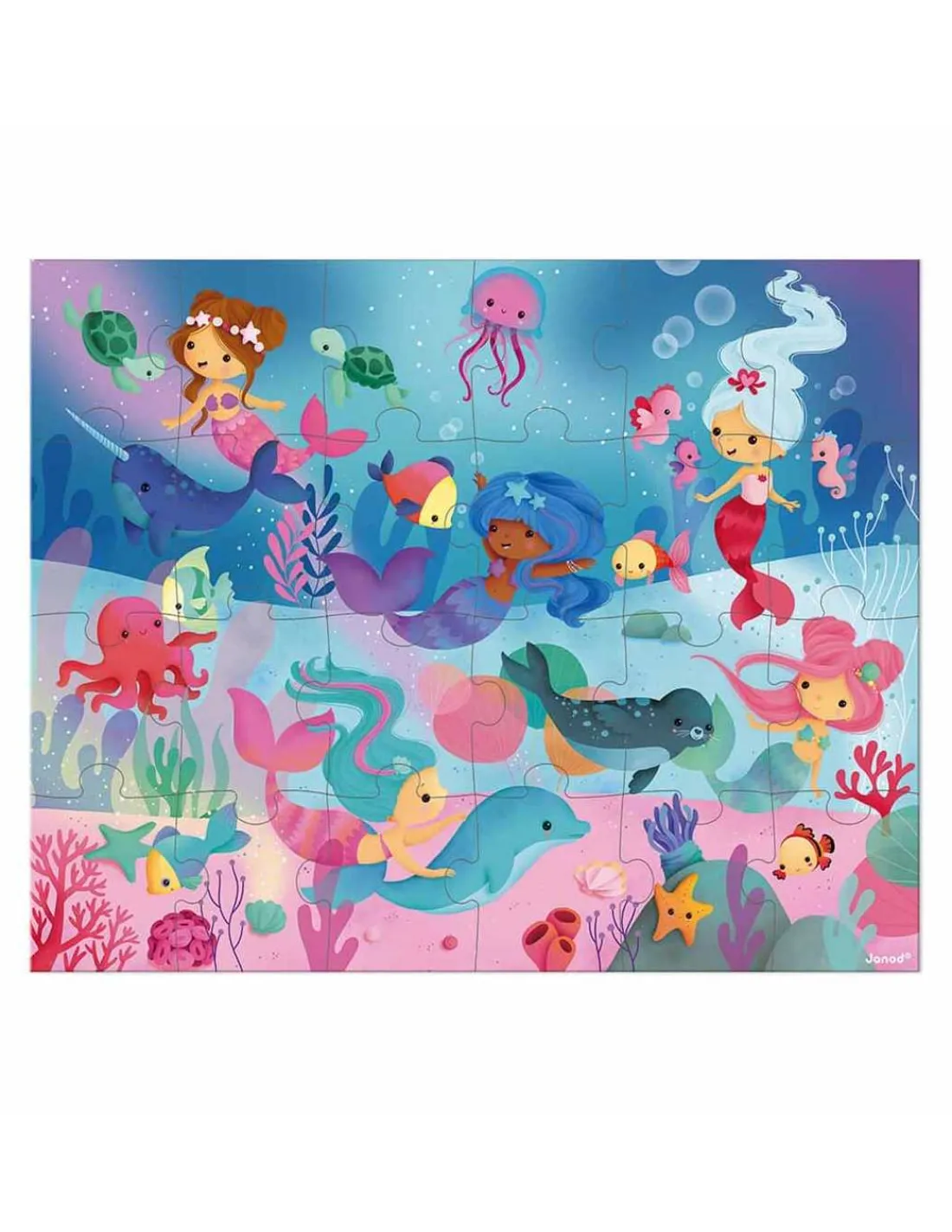 Janod Puzzle Sirenas 24 piezas