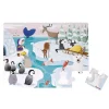Janod Puzzle táctil La vida en el hielo marino de