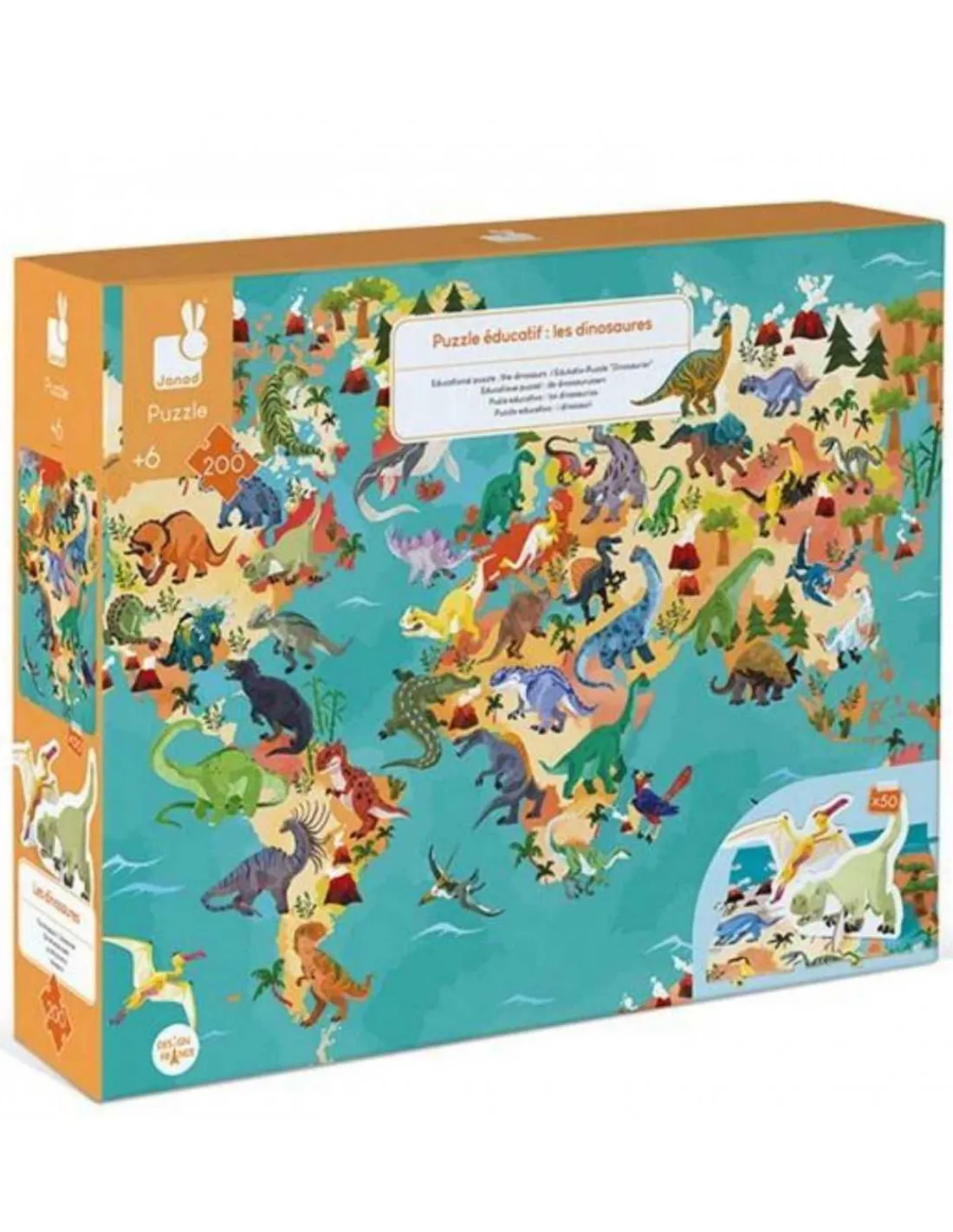 Janod Puzzles Dinosaurios