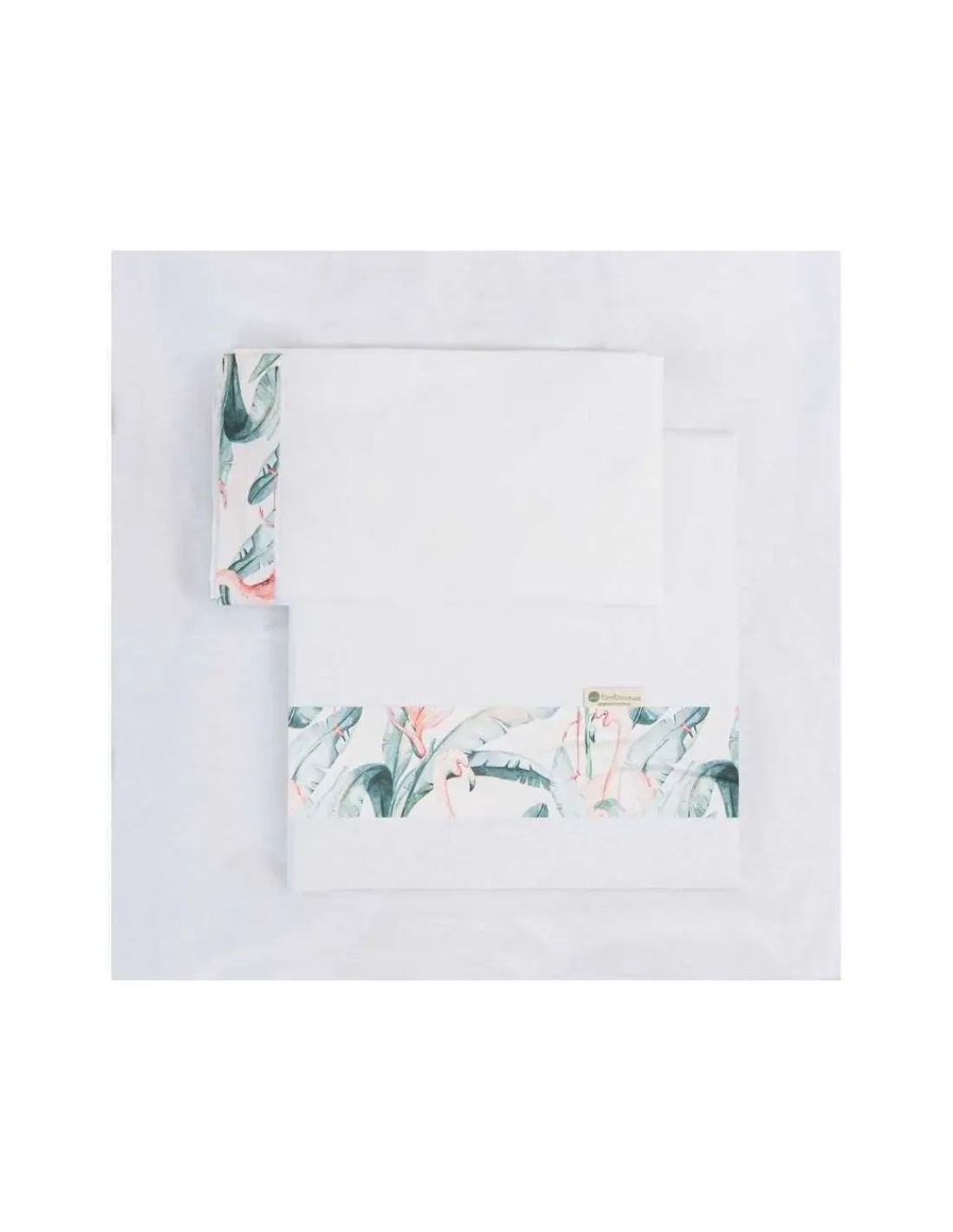 Bimbidreams Sábanas 3 Piezas Minicuna 80x50 Flamingo