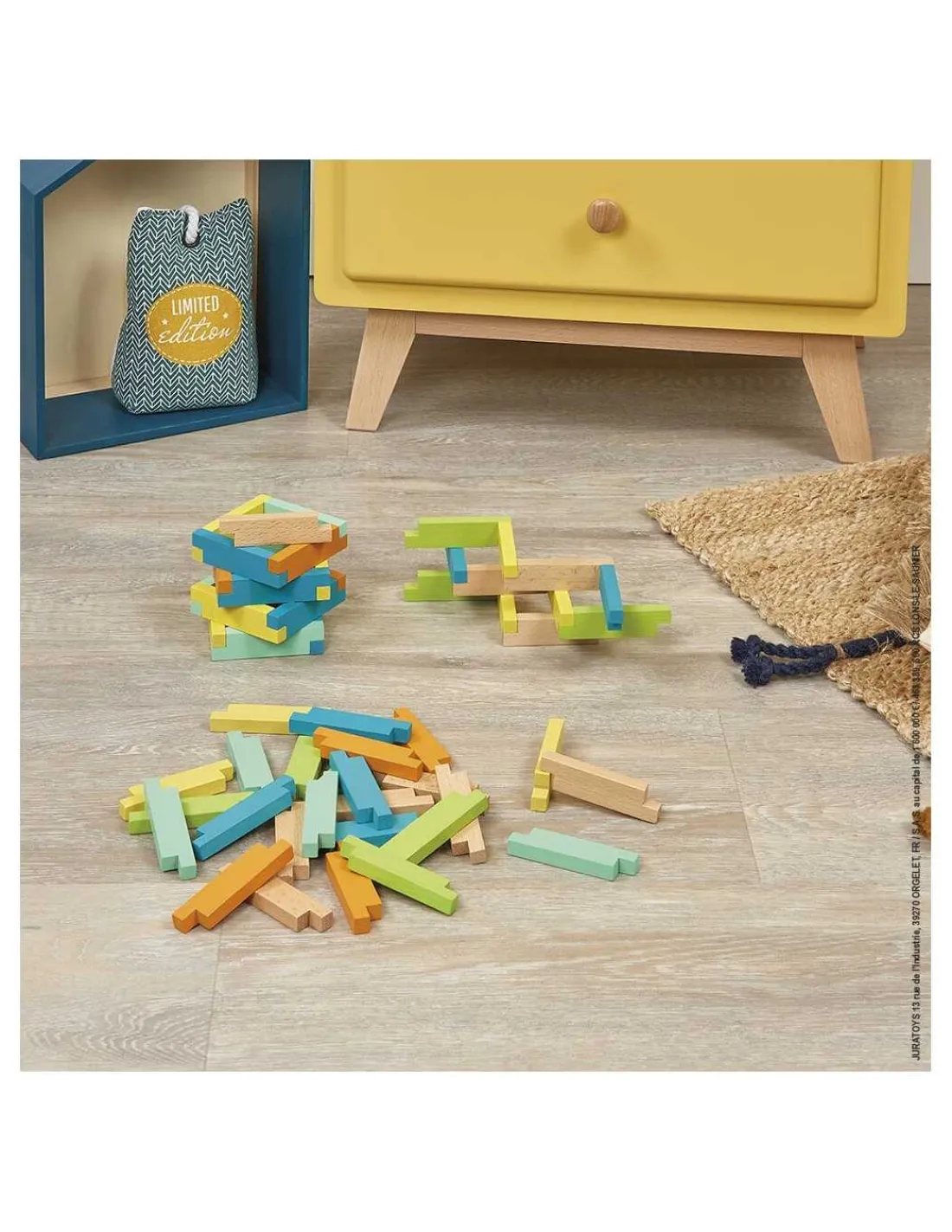 Janod Set de Construcción 60 Piezas de