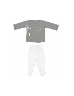 Bimbidreams Set Jubón y Polaina para Bebé Dream Gris