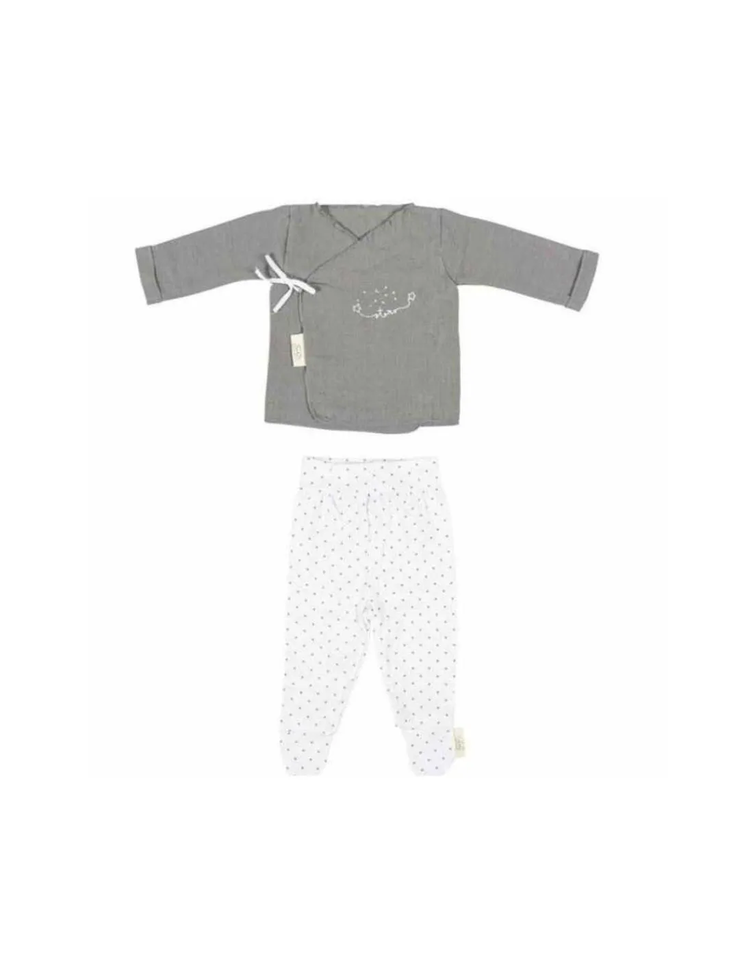 Bimbidreams Set Jubón y Polaina para Bebé Dream Gris
