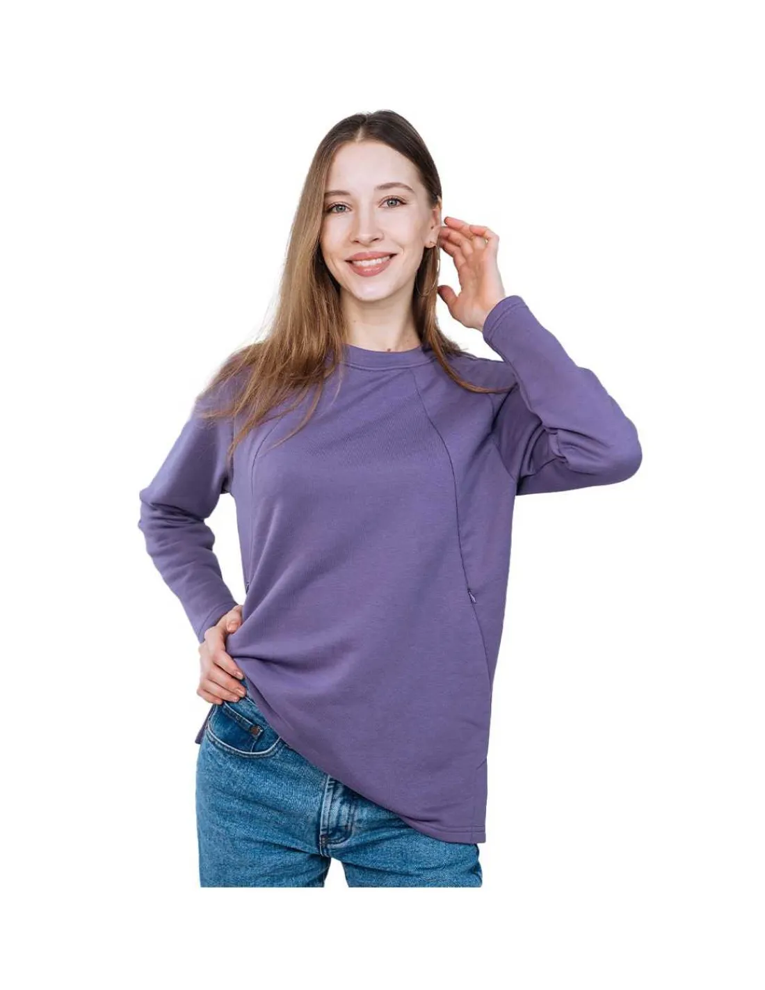 Love and Carry Sudadera de Maternidad y Lactancia - Violet