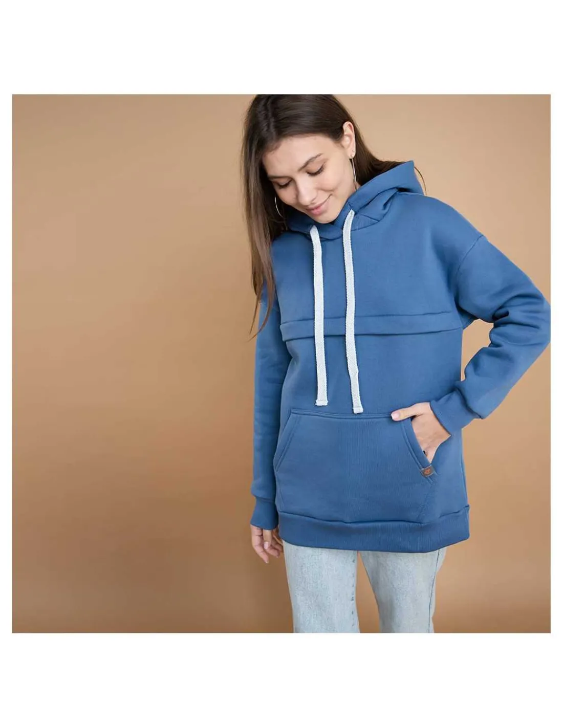 Love and Carry Sudadera de Maternidad y Lactancia - Jeans