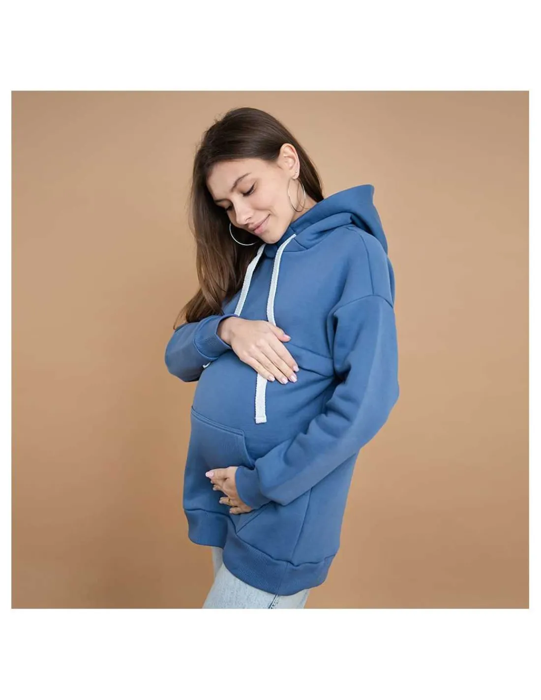 Love and Carry Sudadera de Maternidad y Lactancia - Jeans