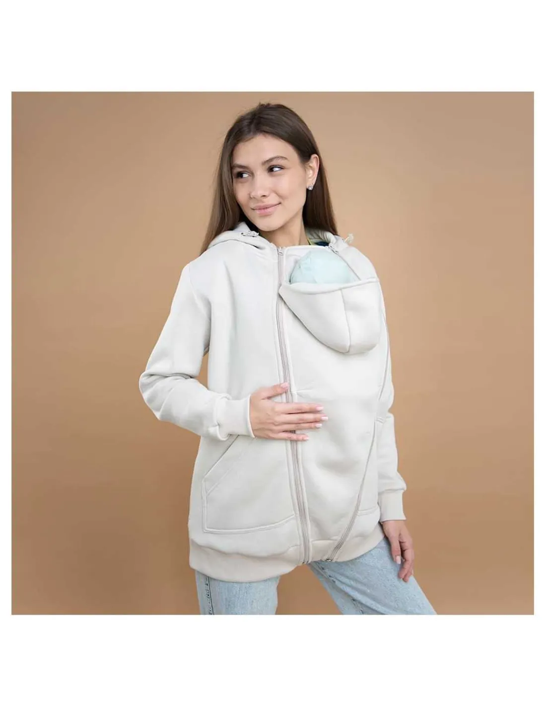 Love and Carry Sudadera de Maternidad y Porteo - Sésamo