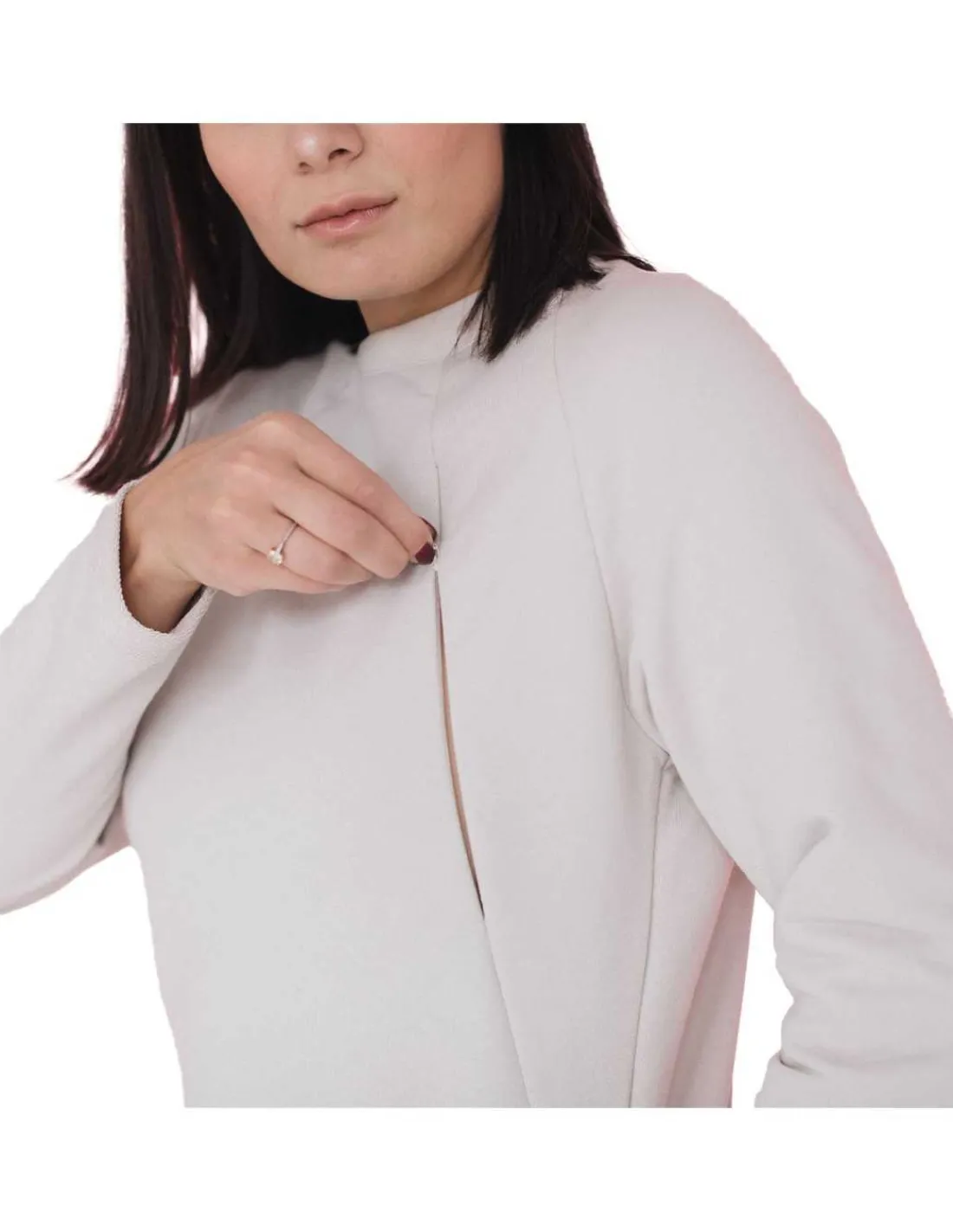 Love and Carry Sudadera de Maternidad y Lactancia - Ivory