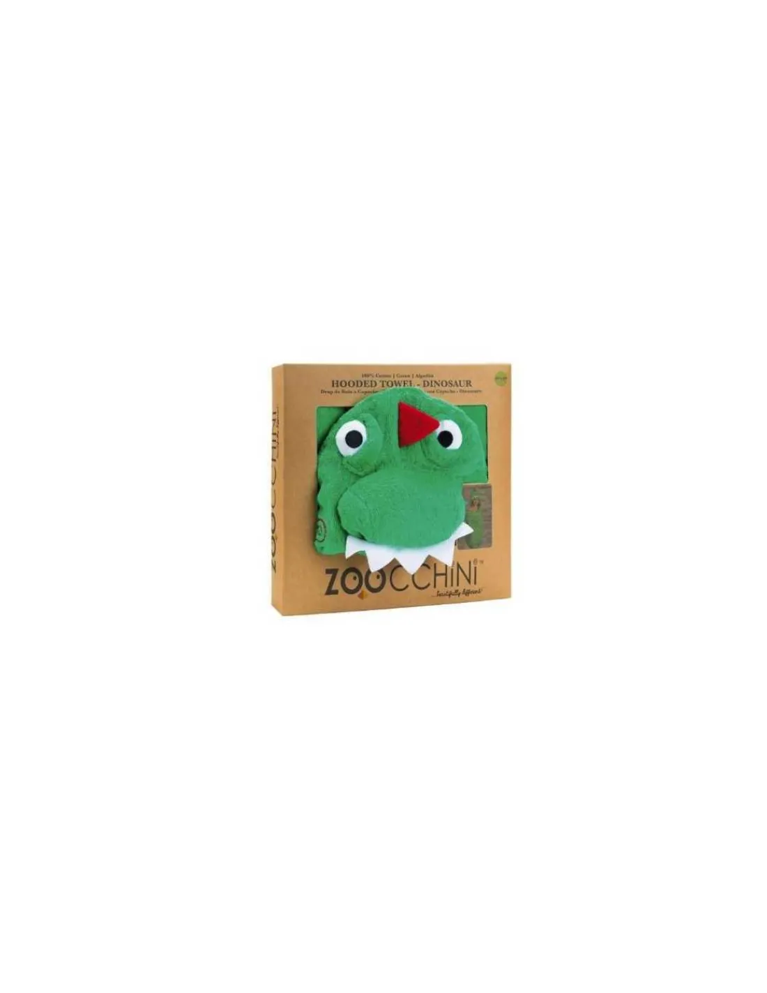 Zoocchini Toalla con capucha para niños Dinosaurio de