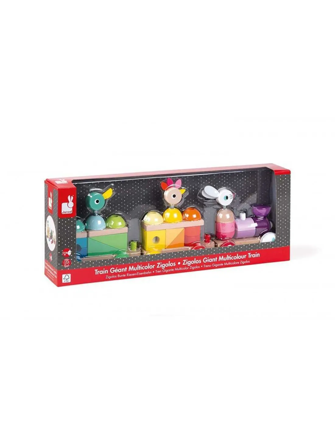 Janod Tren Gigante Multicolor Zigolos de